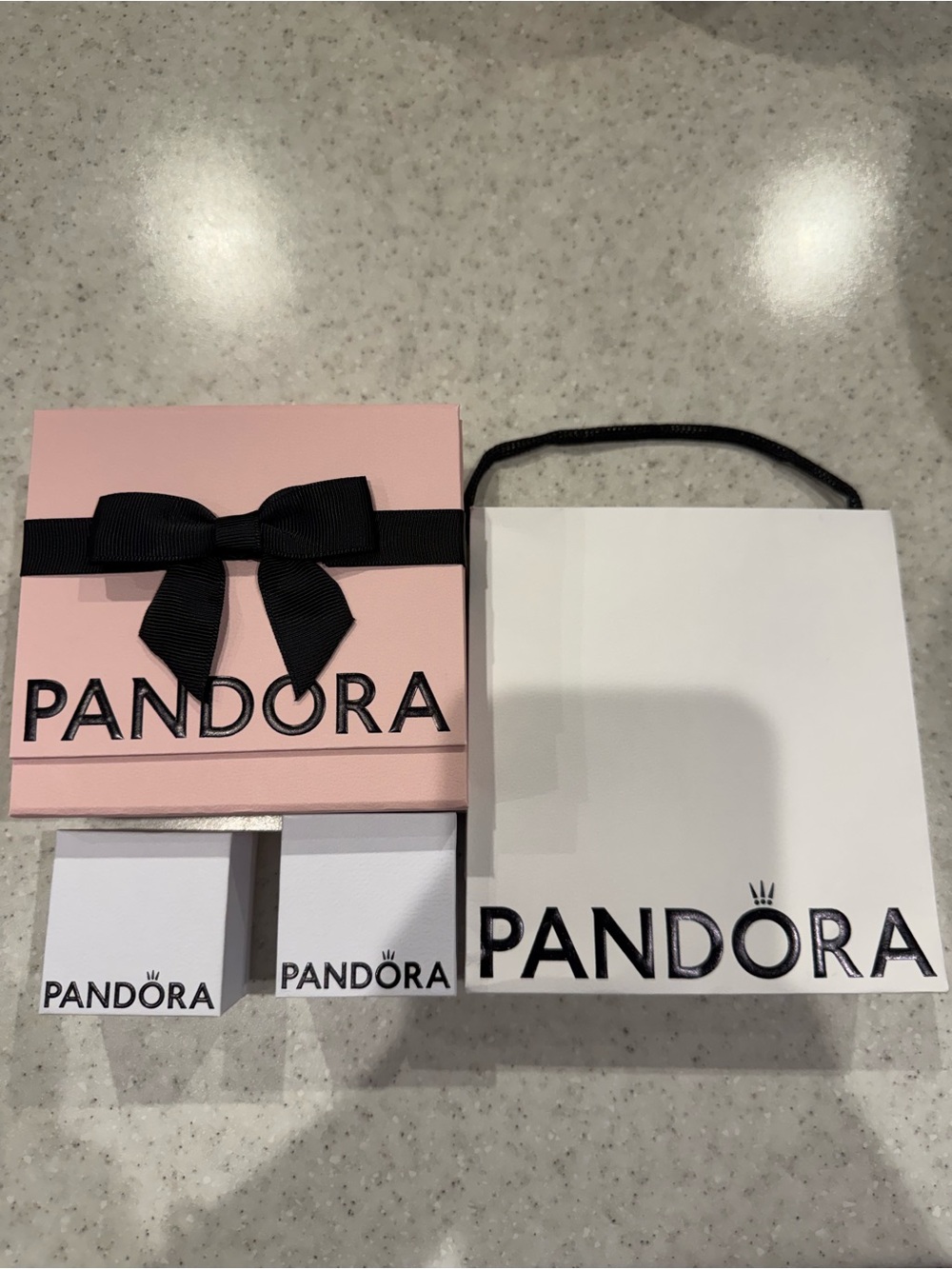 Pandora Pink and Black Gift Packaging Set